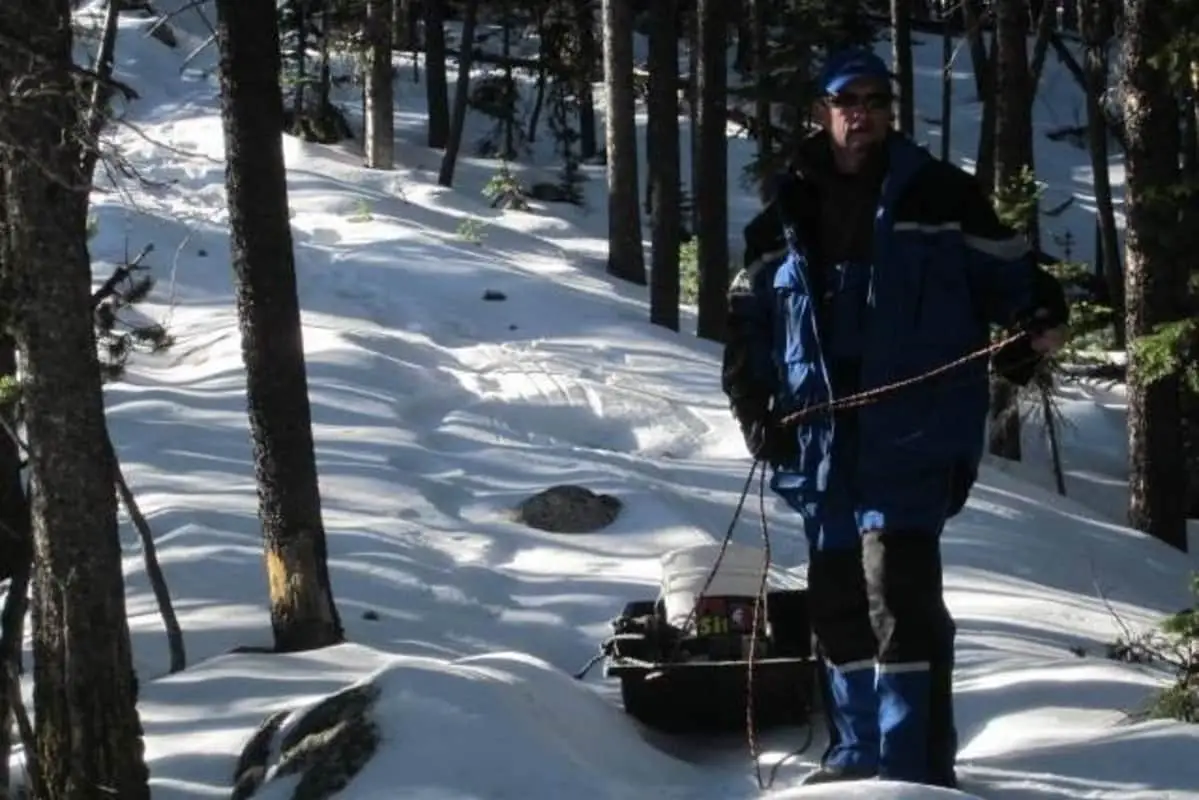 Photo of Ice Sled in Wilderness Area