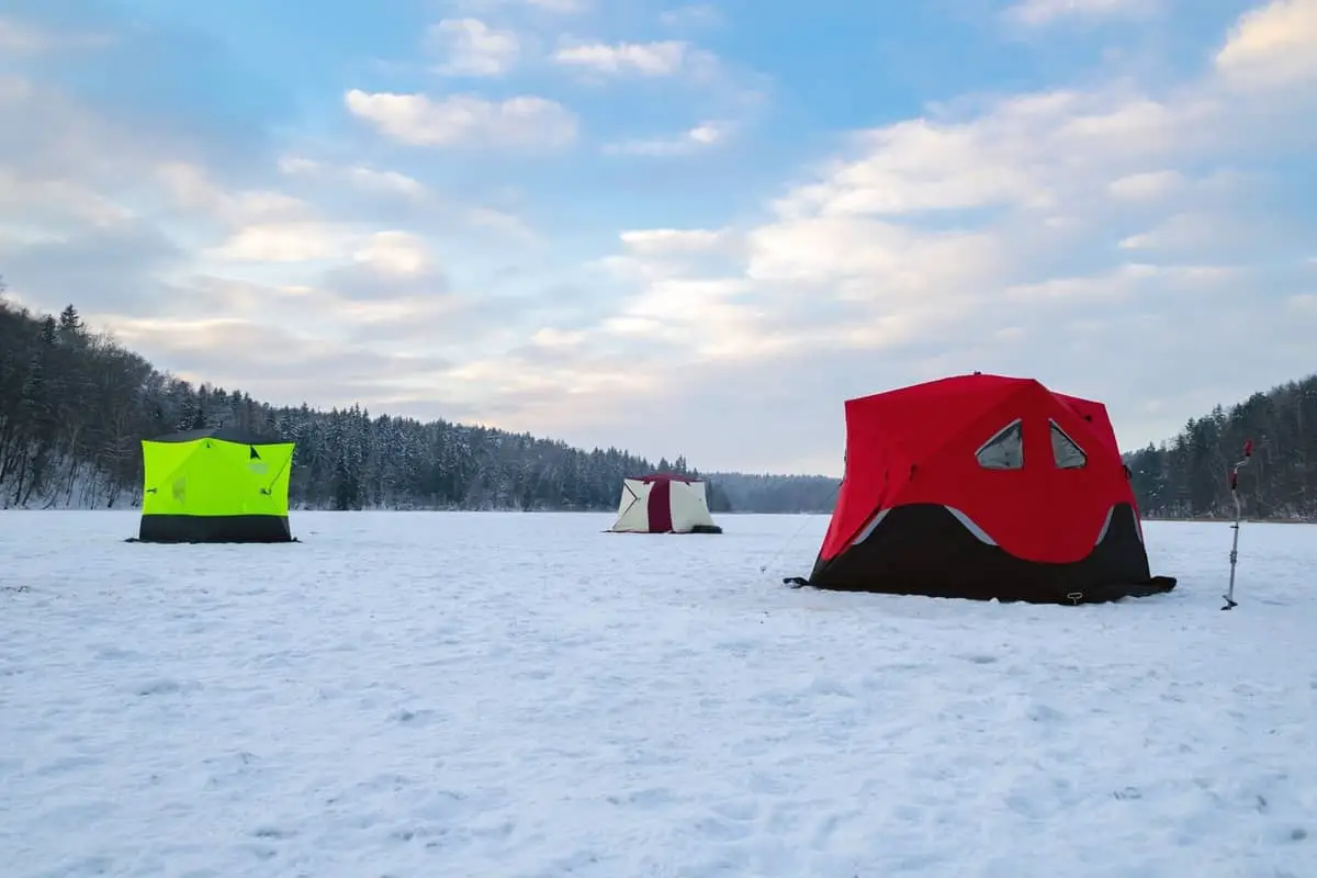 Photo of Ice Shelters on Ice